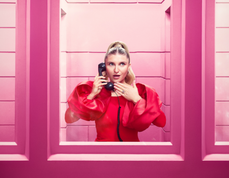 Top events in London this weekend: Sophie Garrad against a pink barckground on a phone