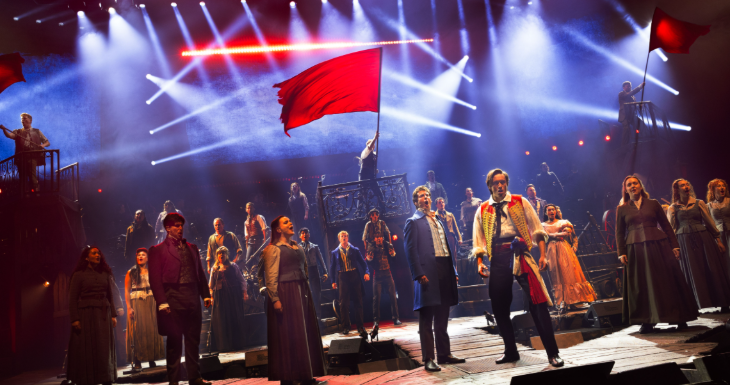 What's on in London in June 2026: the cast of Les Mis performing on stage