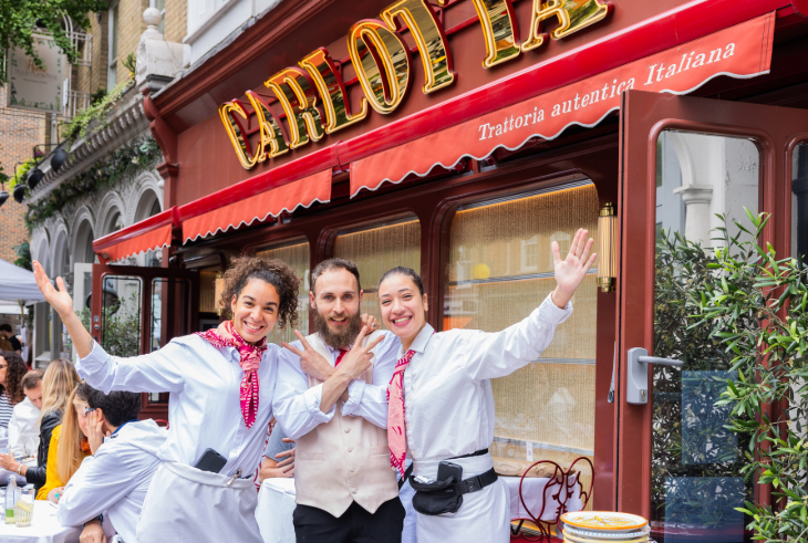 What's on in London this weekend:  staff outside a restaurant