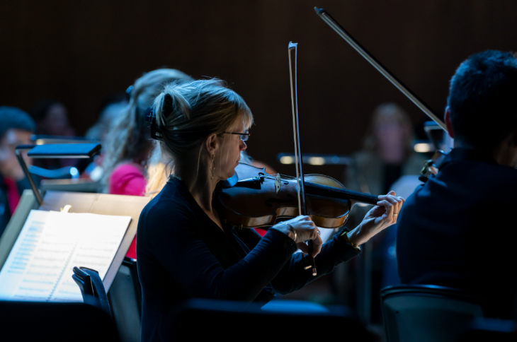What's on in London this weekend: a violinist mid performance