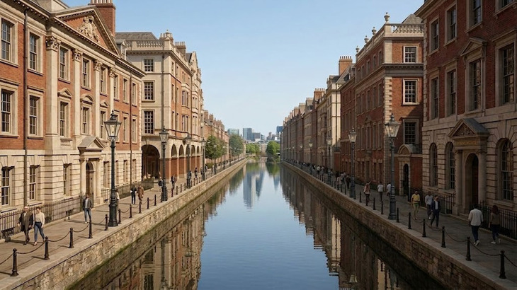 Image of a grand canal that never was