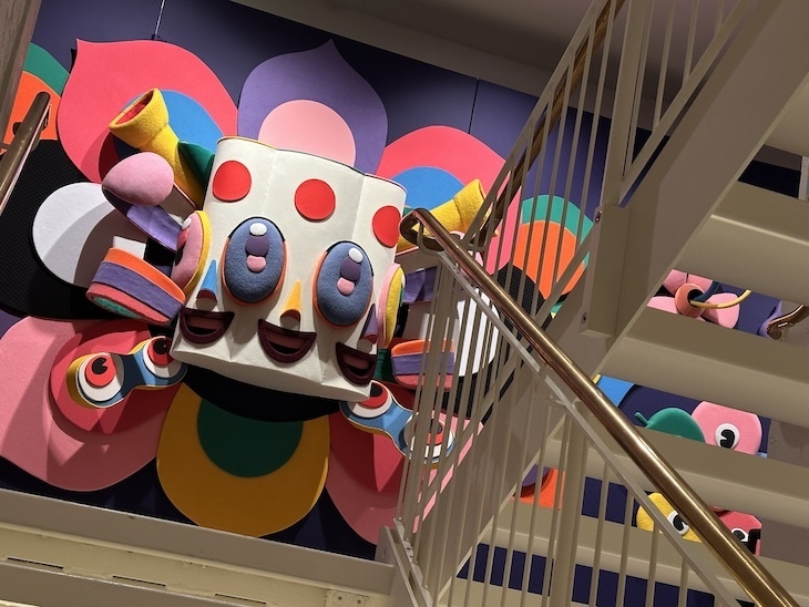 A very colourful staircase