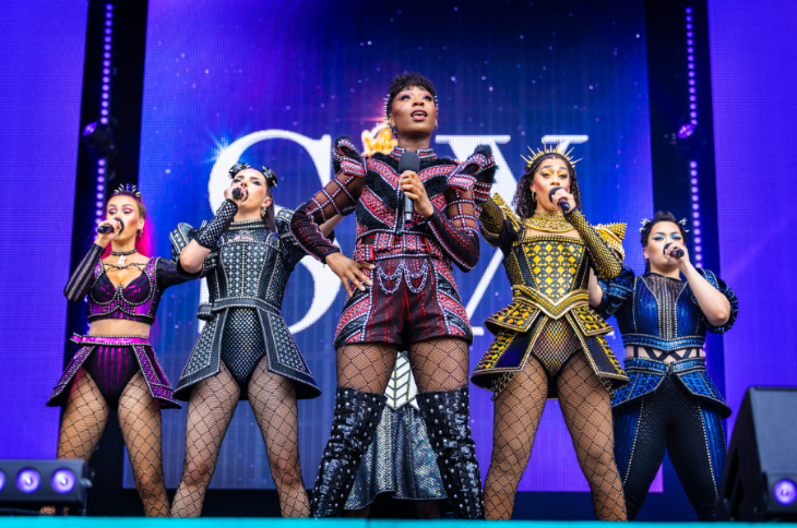 Things to do in London this weekend:  the cast of SIX on stage at West End Live