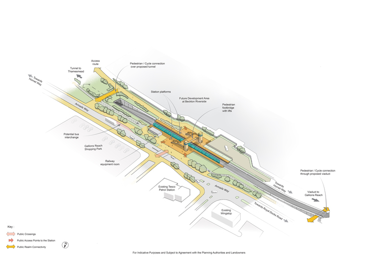 A plan of how Beckton Riverside DLR might look. Be still my beating heart