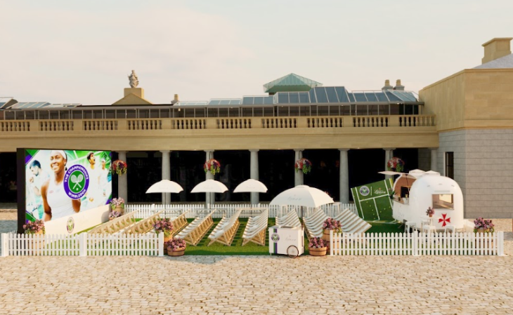 Covent Garden's screening of Wimbledon might not be quite this empty when you turn up
