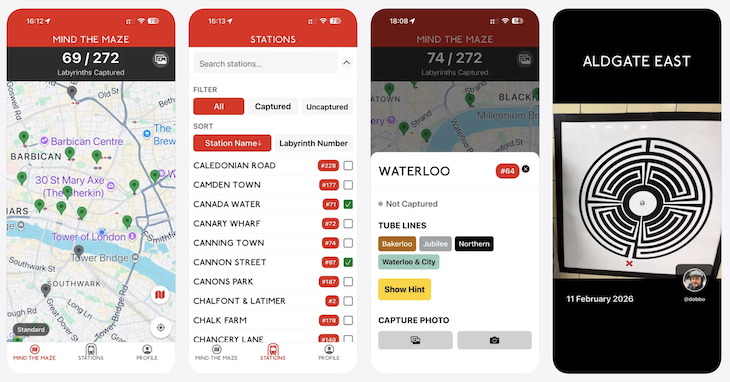 انتبه إلى لقطات شاشة تطبيق Maze