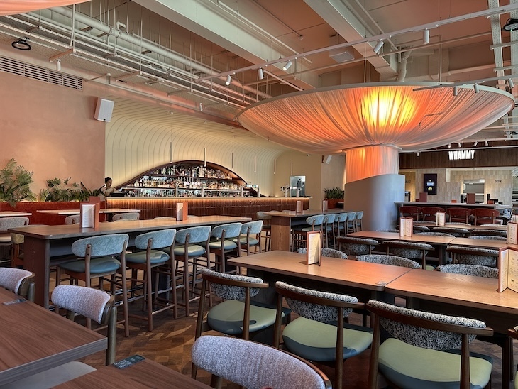 Food hall at Olympia