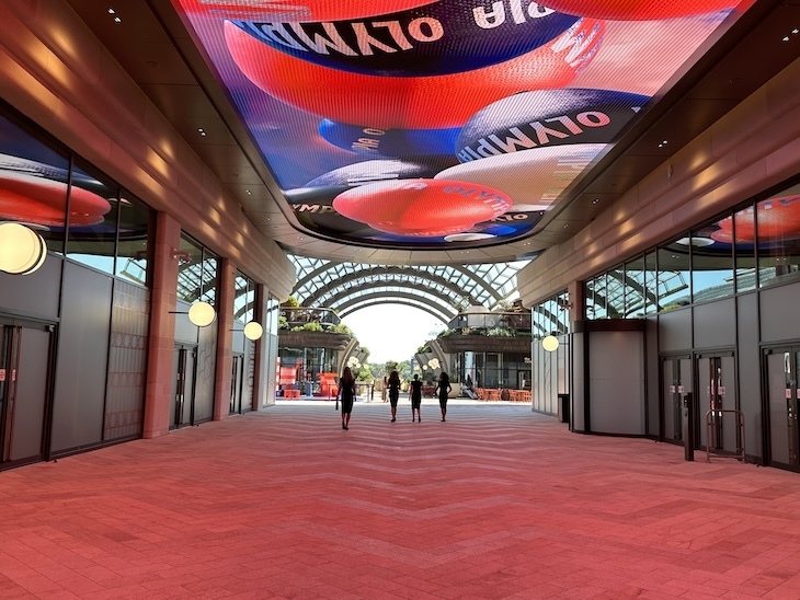 Video walkway at Olympia