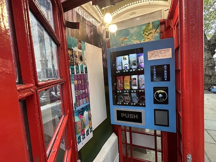 Art in a phone box