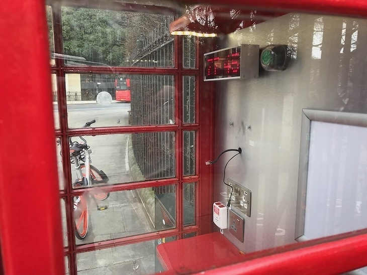 Phone kiosk bomb thing