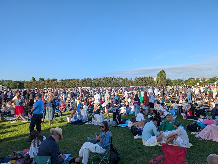 A huge Wimbledon queue