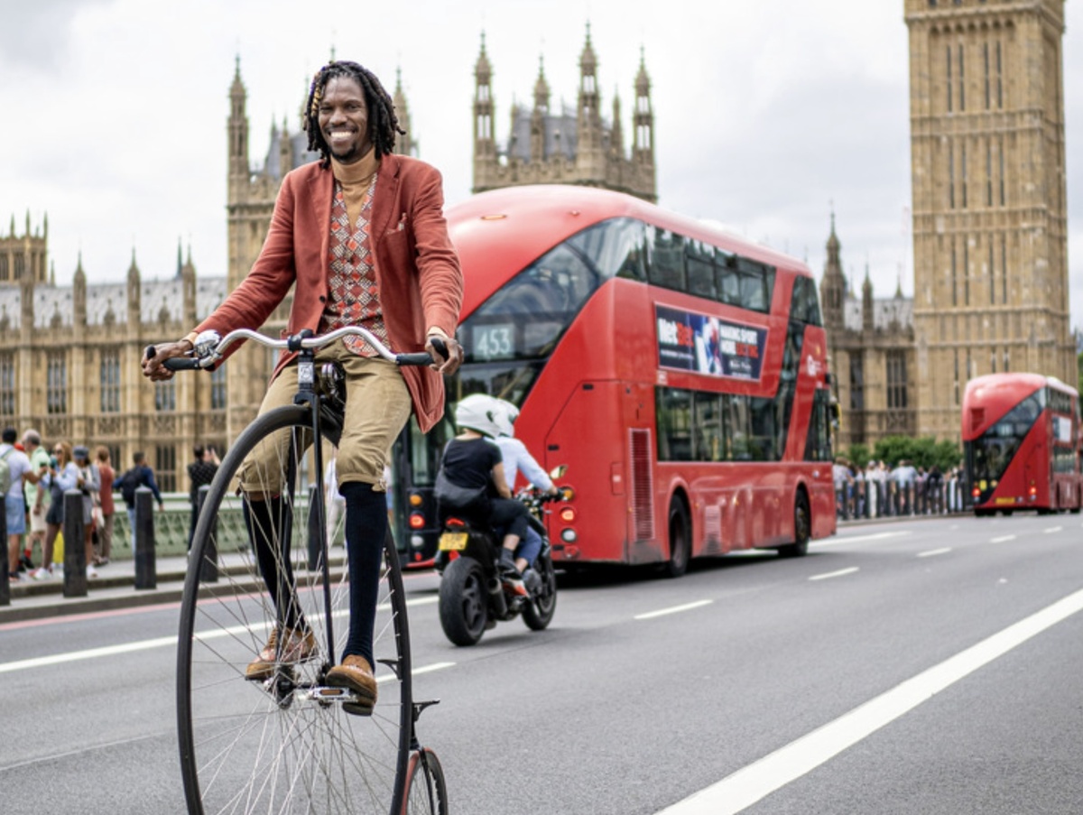 Rasta Rolla: The Penny-Farthing Cyclist Bringing Joy To London's Stressful Streets