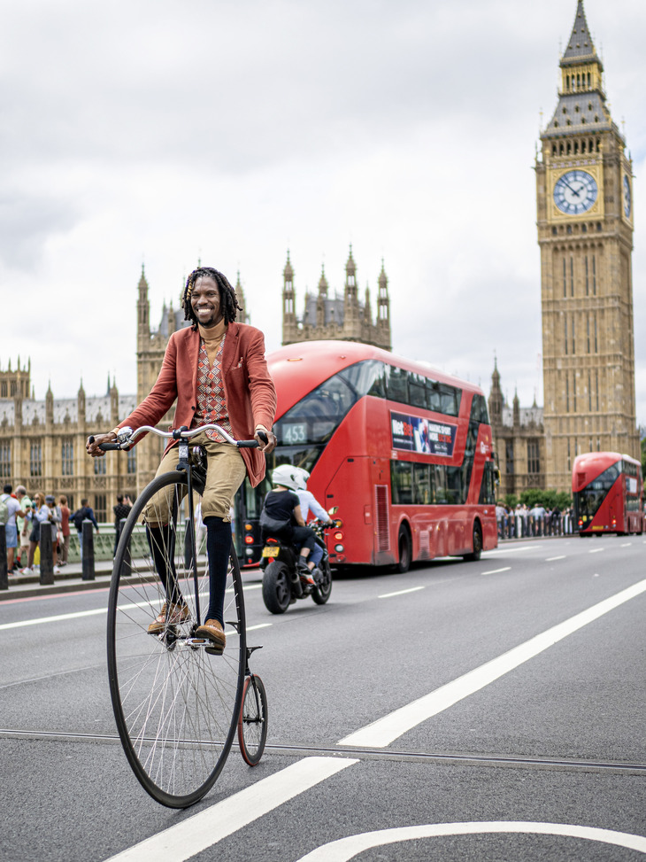 Rasta Rolla in front of Big Ben