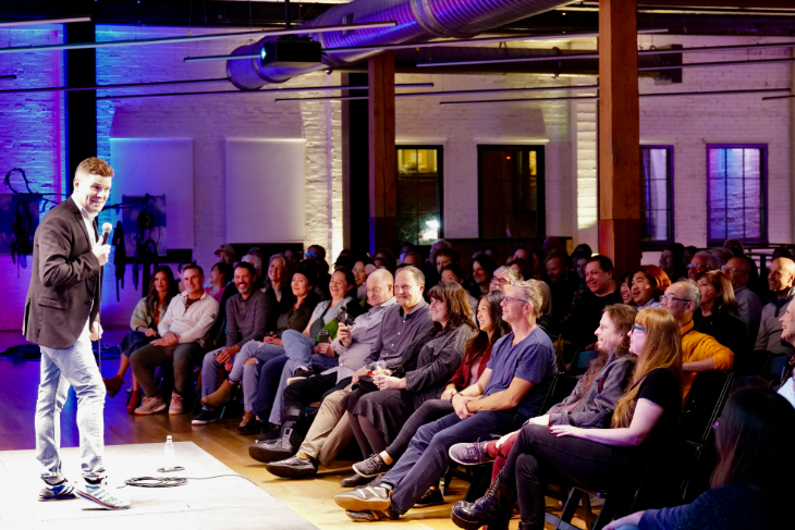 September 2026 top events in London: a comedian on stage in front of an audience