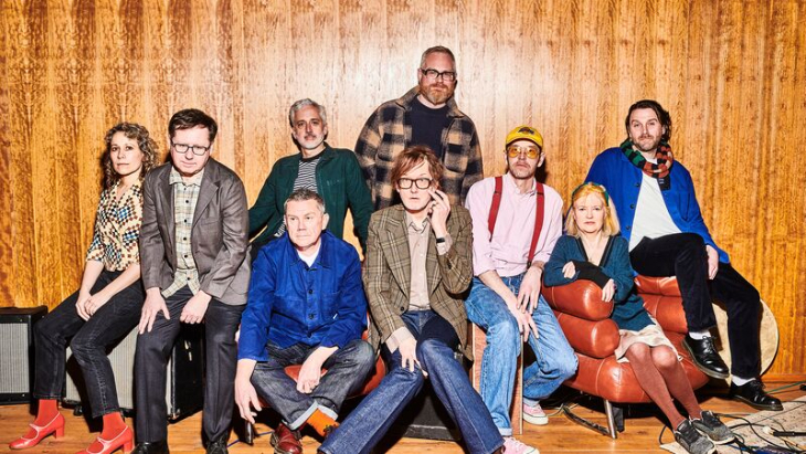 Things to do in London today: a staged photograph of the band Pulp