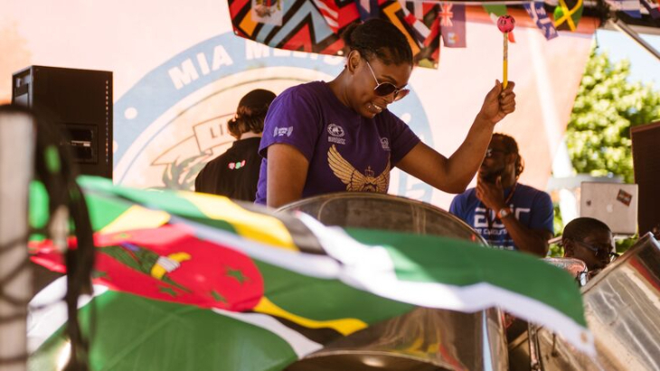 Things to do in London this weekend:  a steel pan drummer