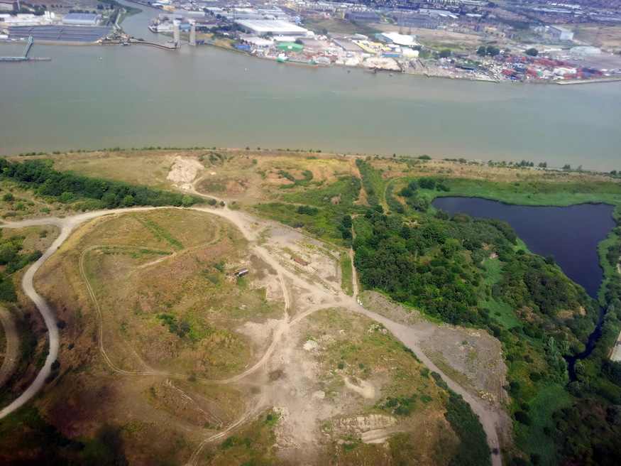 Brownfield site from above