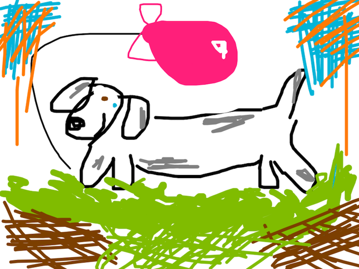 A doodle of a doggy