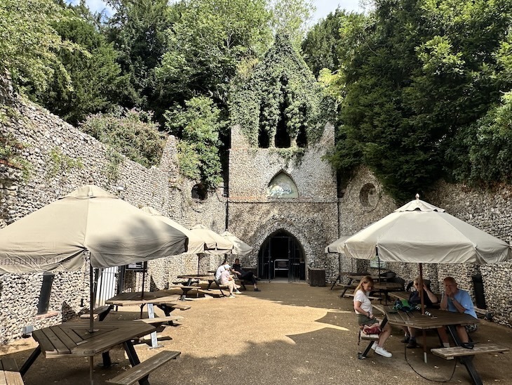 Cafe at hellfire caves
