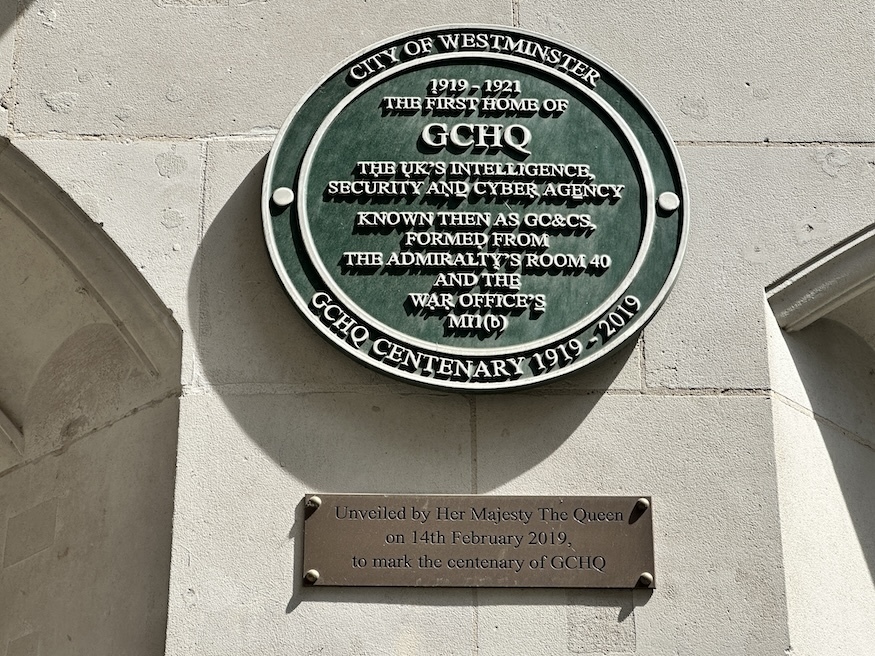 GCHQ plaque 