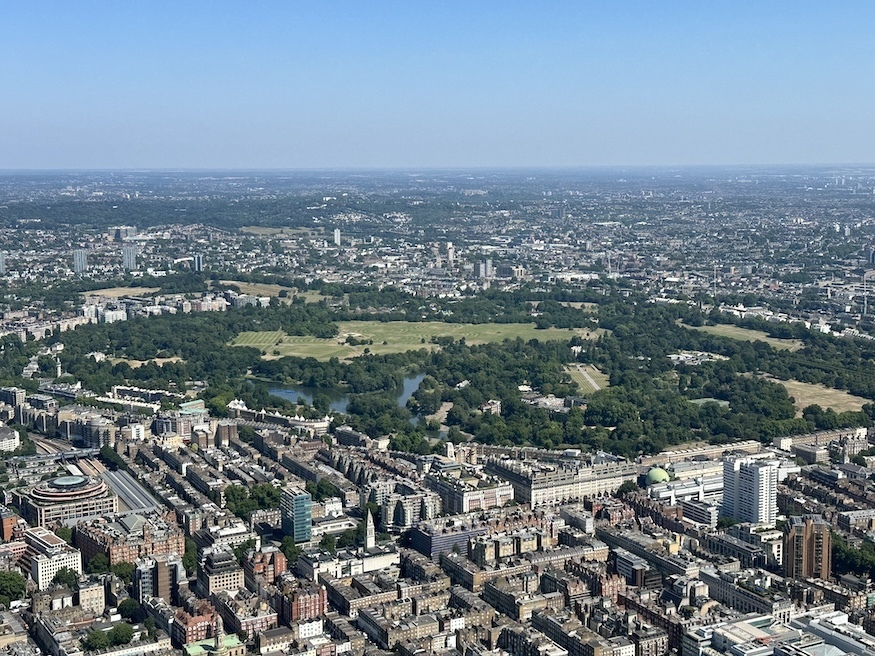 Regent's Park from the Goodyear Blimp