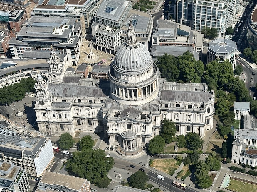 St Paul's from the Goodyear Blimp