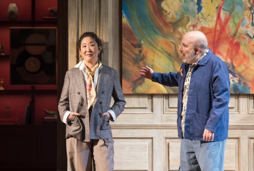 Sandra Oh and Paul Chahidi on stage in The Misanthrope