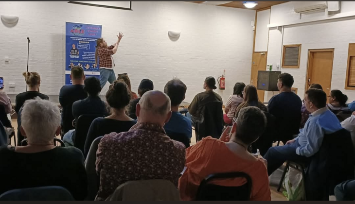 David Sands, Deaf Comedian, Performing an incredibly uniquely funny set back in May this year