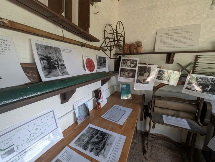 A mini museum in a workshop