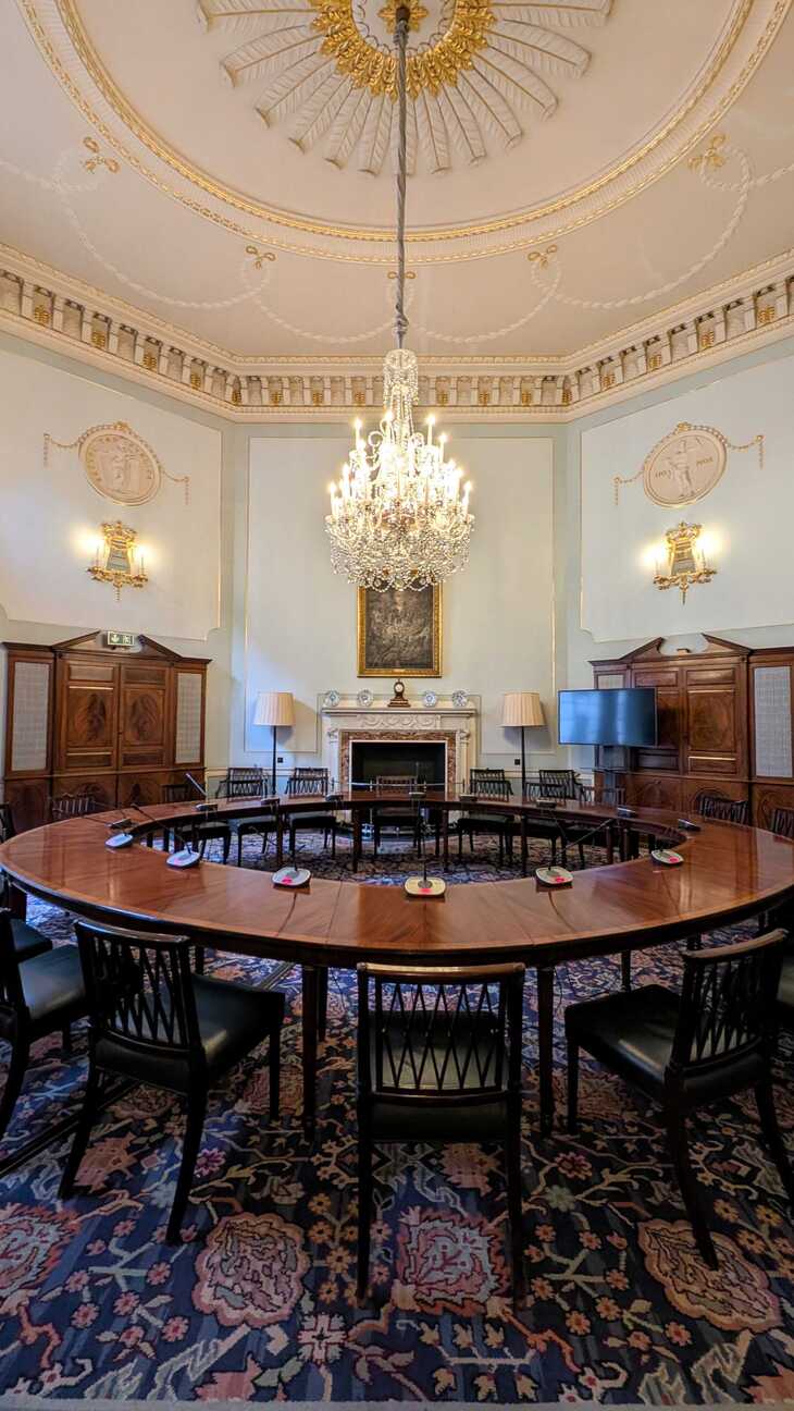 The 1st floor committee room of the bank of england