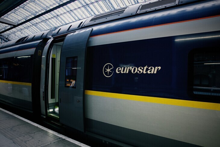 A Eurostar train door