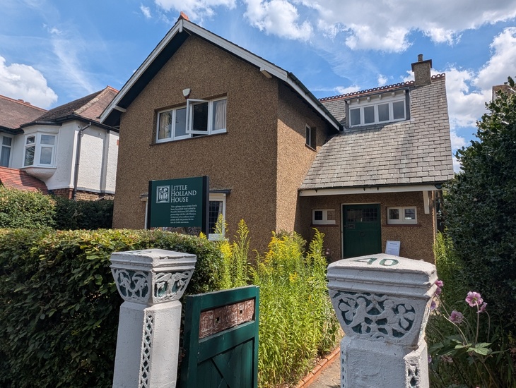 the front of the house
