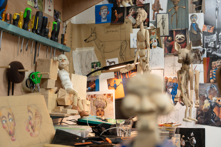 A puppetry studio