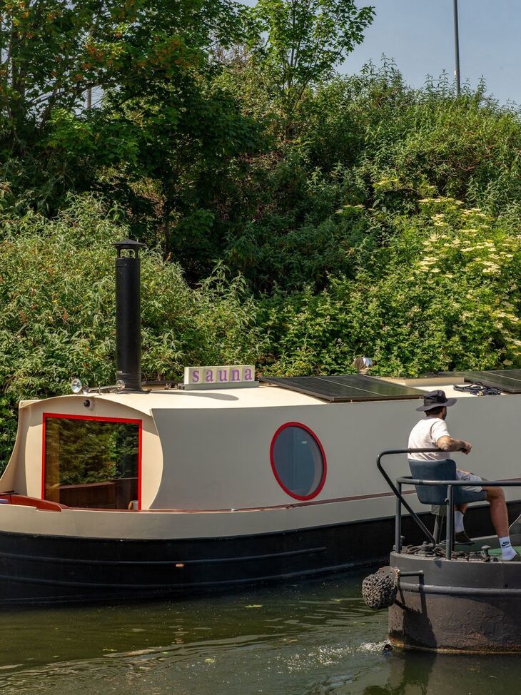 The boat's exterior