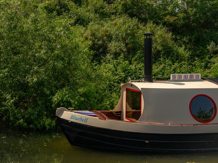 The boat's exterior