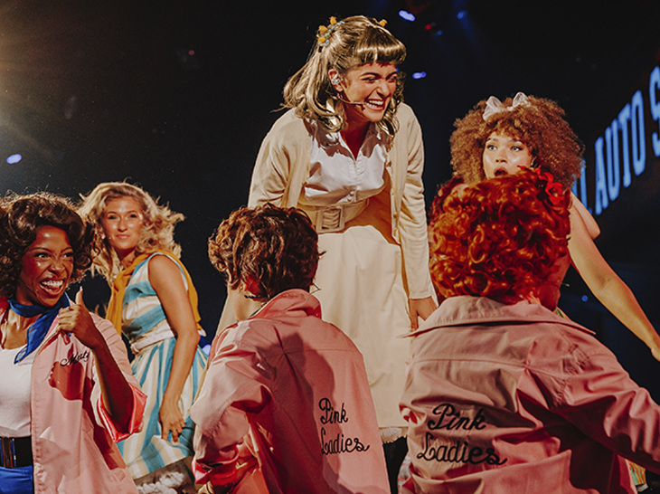September 2026 top events in London: actors dressed as the Pink Ladies and Sandy in Immersive Grease