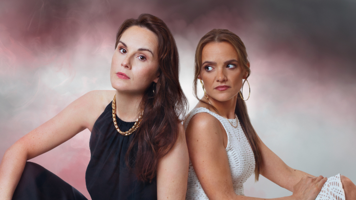 Things to do in London in October 2026: Michelle Dockery and Laura Aikman sitting back to back in a promo poster for Bloodsport