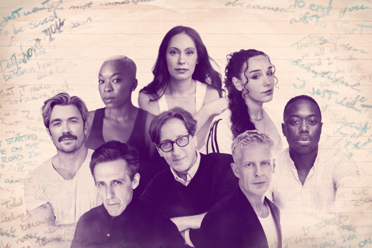 Things to do in London this weekend: a composite image of several people, imposed on handwritten letters