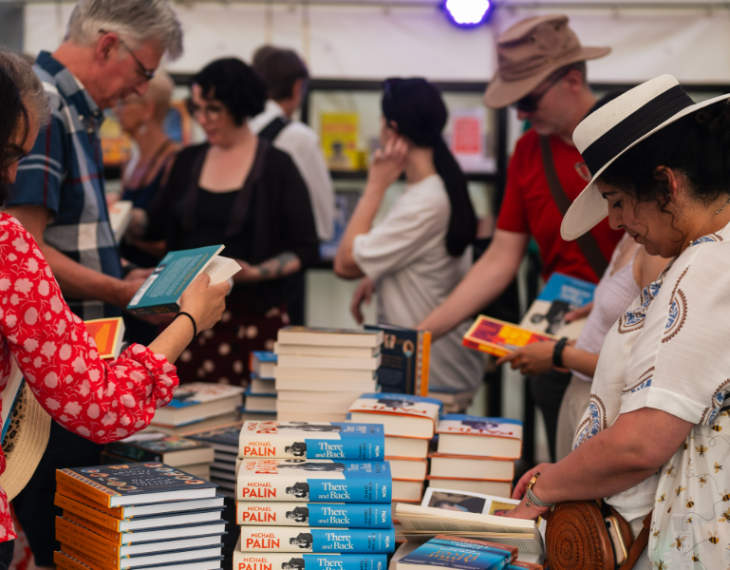 Things to do in London this weekend: people browsing a table of books
