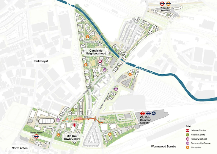 A masterplan of Old Oak 