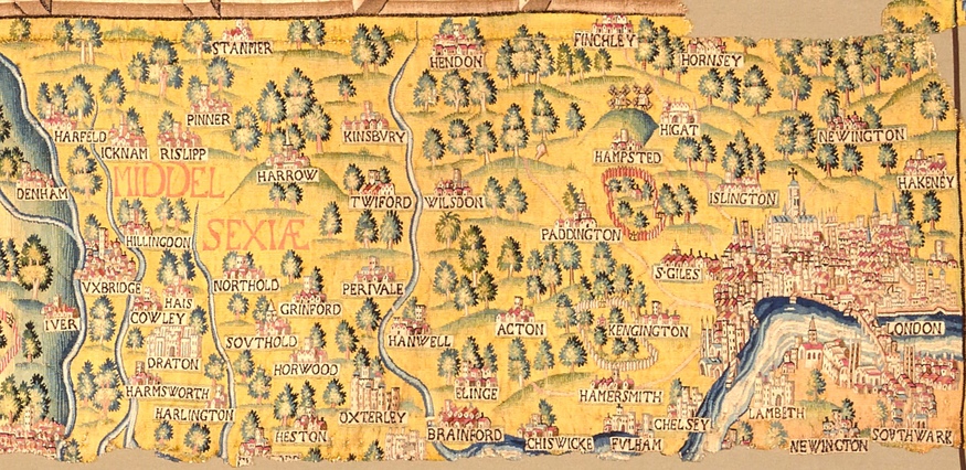 The elizabethan map of London