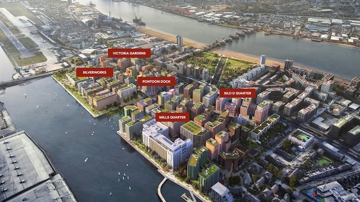 An artist's view of how Silvertown might look when redeveloped
