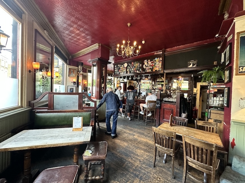 Tapping the Admiral pub