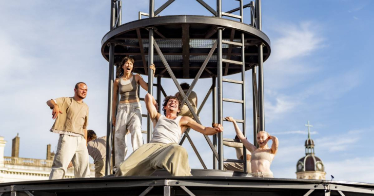 What's on in London today: a group of dancers performing on a raised platform in the open-air