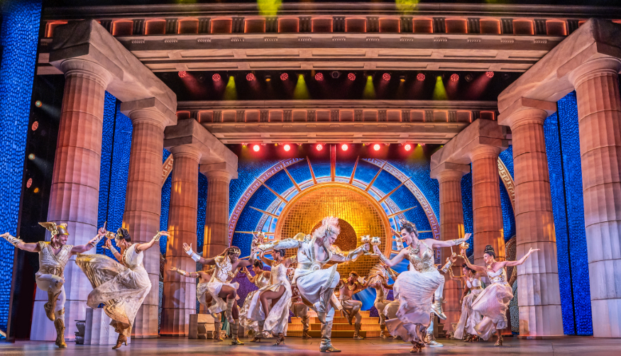 Things to do in London today: the cast of Hercules the musical dancing on stage