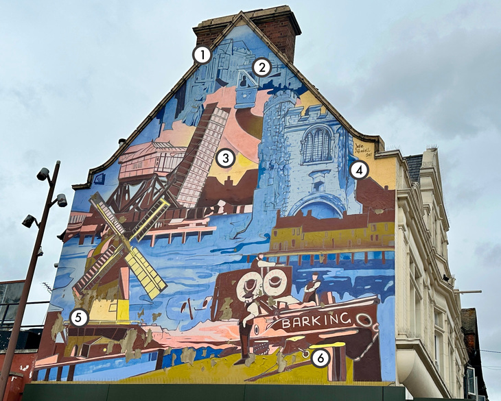 The Barking heritage mural