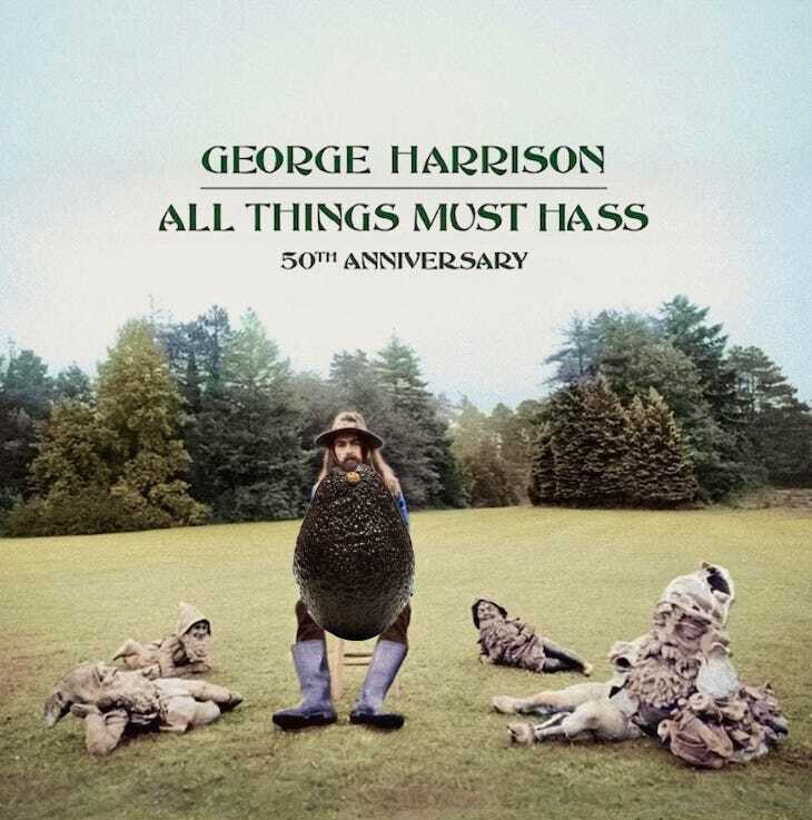 George Harrison as an avocado