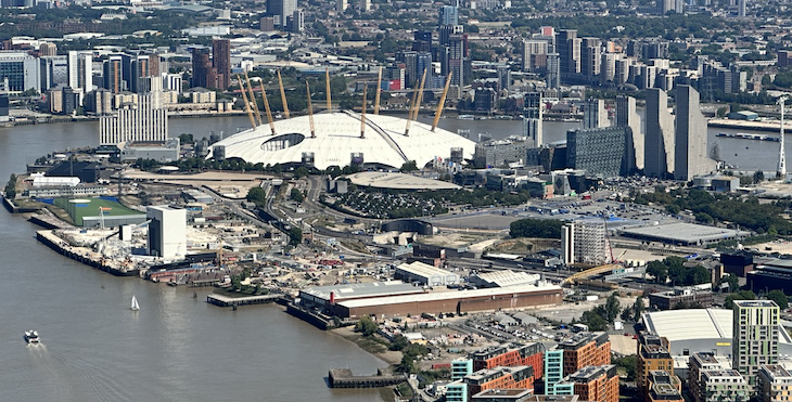 North Greenwich seen from the air