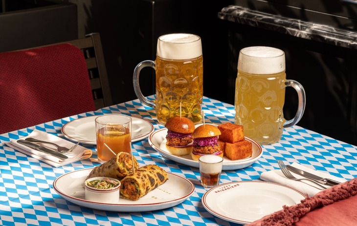 An Indian style Oktoberfest spread