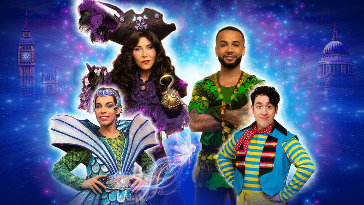 The cast dressed as Pan and co